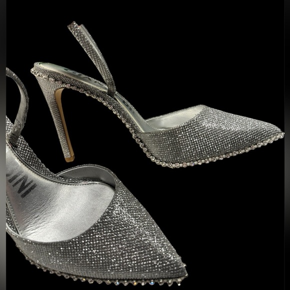 GIANNI BINI  gorgeous silver dress heels; EUC: Very elegant! - Picture 9 of 11